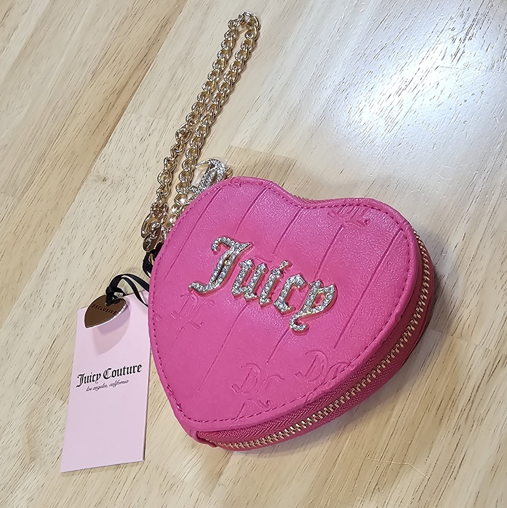 New✨️ Exclusive Juicy Couture Heart Coin Case - Picture 9 of 10